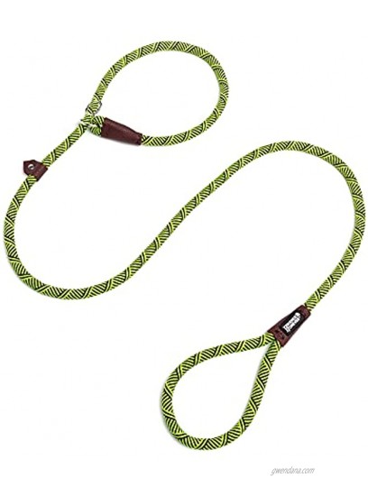 Friends Forever Extremely Durable Dog Slip Rope Leash Premium Quality Mountain Climbing Lead Strong Sturdy Support Pull for Large and Medium Sized Pet 6 feet Green AA306