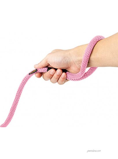 Gooby Mesh Leash 4 FT Breathable Mesh 4 Foot Dog Leash for Small Dogs with Bolt Snap Clasp On The Go Dog Leashes for Small Dogs and Dog Leashes for Medium Dogs to Large Dogs for Everyday Use