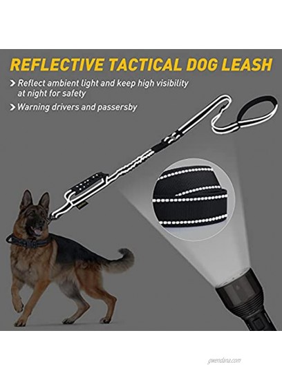 Heavy Duty Dog Leash Reflective Dog Leashes with Car Seat Belt and Soft Padded Handle 6FT Strong Dog Leash for Training Walking Lead for Large Medium Dogs