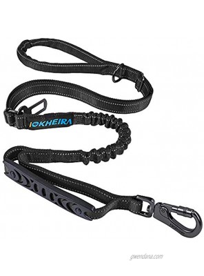 IOKHEIRA 6Ft 4Ft Dog Leash Rope with Comfortable Padded Handle and Highly Reflective Threads for Medium & Large Dogs,4-in-1 Multifunctional Dog Leashes with Car Seat Belt for Training