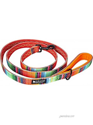 Leashboss Double-Thick 6Ft Reflective Leash with Padded Handle Pattern Collection Strong Leash for Large Dogs and Medium Dogs
