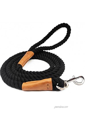 Mycicy 6 FT Rope Dog Leash Strong Braided Lead Leash Multi-Colors Soft Pet Leash for Small Medium Large Dogs