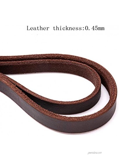 Petiry Genuine Leather Dog Leash,4 Feet Braided Heavy Duty Leash ,Soft and Durable for Small Medium Walking and Trainning.