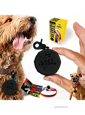 Pocket-Size Dog Leash Strong Enough to Pull a Truck. Lazy Leash! Easy to Hold & Ready When You are. Clip It to Your Keychain or Let Your Dog Carry The Leash! Mini Retractable Power Lead.