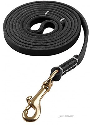 Reopet 4 Feet 5 Feet 6 Feet Genuine Leather Small & Medium Dog Leash,Real Leather Black,Brown,Red