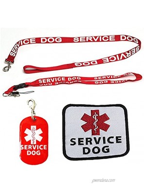 Service Dog Leash with Free Kit Receive 3 Free Service Dog Bonuses Including: Free Service Dog Collar Tag Lanyard and Patch. Medium to Large Size Dog.
