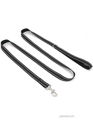 SUNNQ Reflective Dog Leash for Small Dogs 6 FT 3 4 inch x 6FT Black