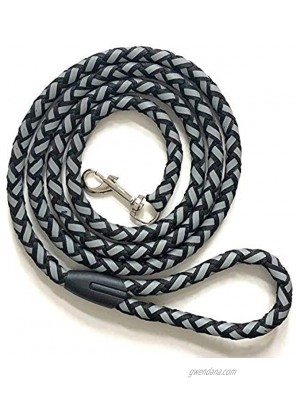 DOG DAYS Dog Leash 6ft Reflective Strong Durable Rope Leash for Large Medium and Small Dogs Heavy Duty Running Training