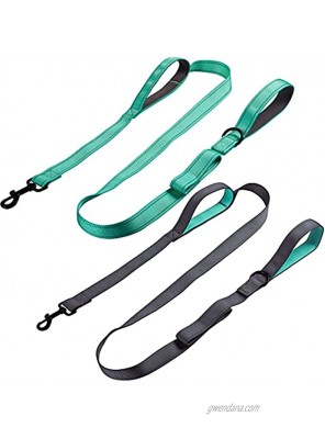 Kytely 2 Pack 6 FT Heavy Duty Dog Leash with Comfortable Two Padded Handles Dog Training Leash for Control Safety Training Reflective Pet Walking Lead for Large or Medium Dogs