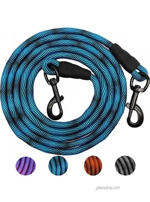 MayPaw 8FT 10FT Dog Tie Out Check Cord Heavy Duty Nylon Rope Training Leash 3 8-Inch Thick Great for Strong Small Medium Large Dogs Indoor or Outdoor Walking Camping Hiking Playing