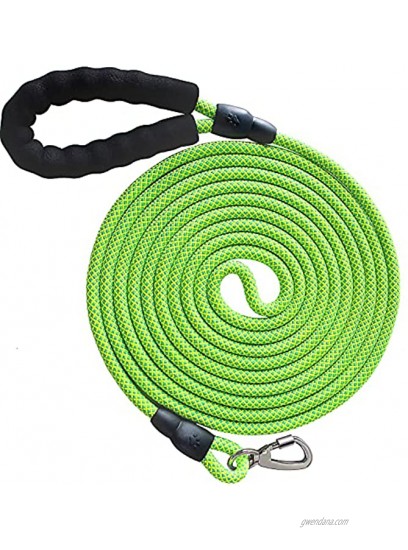 Pezakf Dog Leash Strong Pets Lead Leash Dogs Leashes with Soft Padded Handle Reflective Threads Heavy Duty Lead Leash for Large Medium Small Pets Dogs Cats