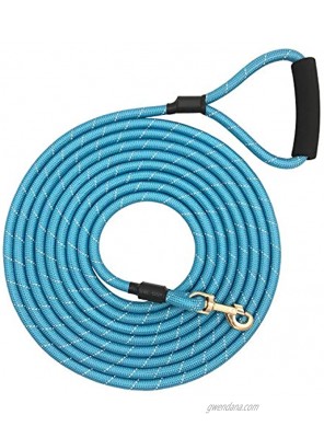 Shorven Nylon Strong Dog Rope Lead Reflective Training Dog Leash with Soft Handle 8-20 FT Long