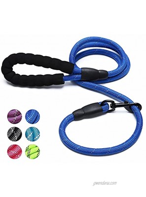 zeiBOR 10 Feet Slip Lead Dog Leash Anti-Choking with Upgraded Durable Rope Cover and Comfortable Padded Handle for Dogs Trainning