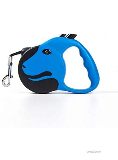 Automatic Retractable pet Leash （11.5FT） for Medium-Small Cats and Dogs 360° Tangle-Free Heavy Walking Leash with Non-Slip Handle Suspension and Locking Nylon Cloth Blue