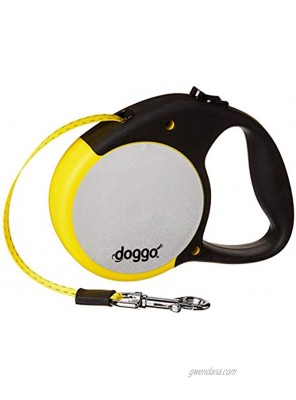 Doggo Reflective Retractable Dog Leash with Soft Grip Handle