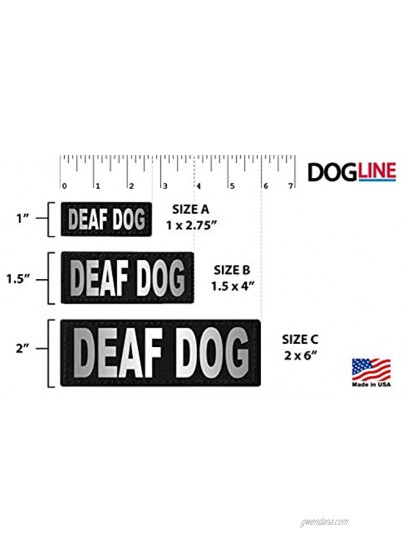 Dogline Deaf Dog Removable Patches