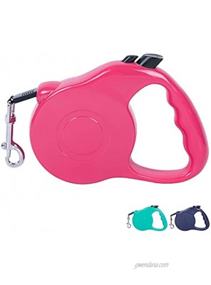 Dunhuang Retractable Dog Leash for X-Small Small Medium Large Dogs Pet Walking Leash with Anti-Slip Handle Strong Nylon Tape Tangle-Free One-Handed Lock & Release