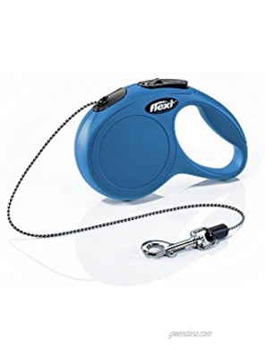 FLEXI New Classic Retractable Dog Leash Cord 10 ft Extra Small Blue