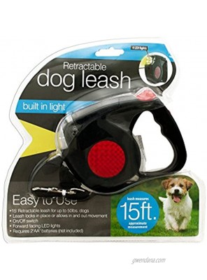 Kole Imports Retractable Dog Leash with LED Light NA