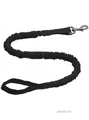 TowWhee Super Stretch Bungee Dog Leash Lightweight Perfect Resistance for Dogs 52 170 Comfort and Safety Training Lead Black
