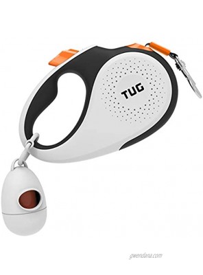 TUG 360° Tangle-Free Retractable Dog Leash with Anti-Slip Handle; Strong Nylon Tape Ribbon; One-Handed Brake Pause Lock
