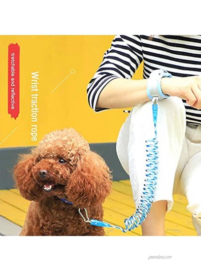MAGIC PETAL Hands Free Dog Leash Retractable Dog Leash with Bold Wire and Reflective Strips for Small Medium Dogs,Dog Walking Belt Running Leash