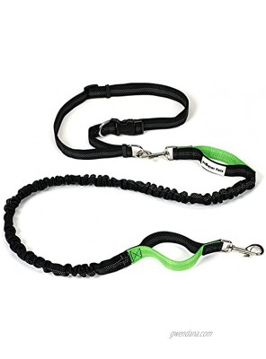 Prosper Pets Hands Free Dog Leash Dual Handle Running Leash – Shock Absorbing Extendible Bungee – Adjustable Waist Belt – for Running Jogging or Walking