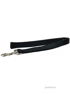 Coastal Pet Products DCP904HBLK Nylon Loops Double Handle Dog Leash 1-Inch by 4-Feet Black