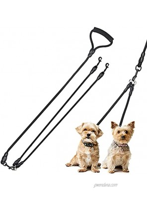 Coldairsoap Dual Dog Leash Detachable Double Leash for Dogs No Tangle Large Dogs with 360° Swivel Hook and Soft Padded Foam Handle Dual Pet Leash for Walking Training