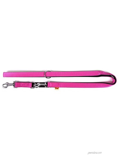 Dingo Dog Leash Extension Handmade Pink with Black Contrast 14640