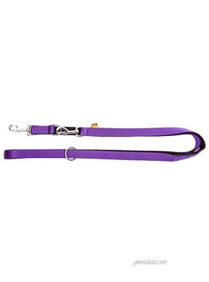 Dingo Dog Leash Purple with Black Contrast Handmade with Adjustment 14676