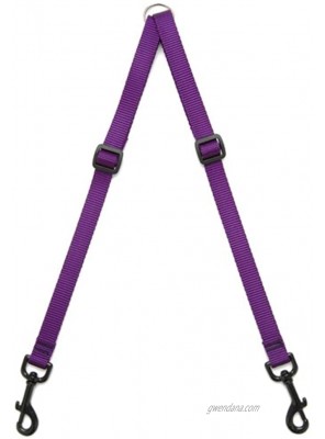 Max & Zoey 1-Inch Wide Walking Coupler Large Purple