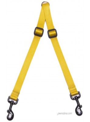 Max & Zoey 1-Inch Wide Walking Coupler Large Yellow