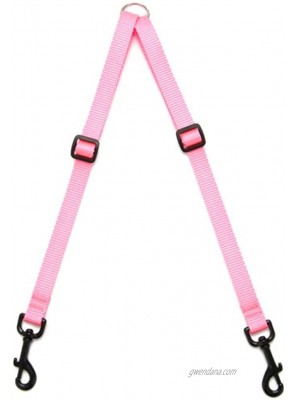 Max & Zoey 1-Inch Wide Walking Coupler Small Pink