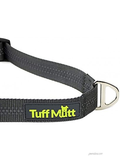 Tuff Mutt Hands Free Double Dog Leash for Running Walking and Hiking Two Dogs Dual Handle Reflective Bungee Connects to Waist Belt Adjustable No Tangle Coupler Works with Medium Large Dogs