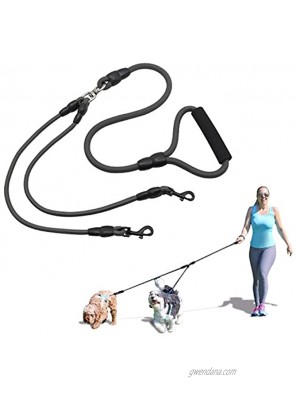 Xcellent Global 57 Inch Double Dog Leash Coupler No Tangle with Soft Handle for Two Dogs PT031