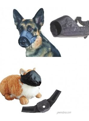 12 Pack Dog and Cat Grooming Muzzles Groomers Muzzle Set by Downtown Pet Supply