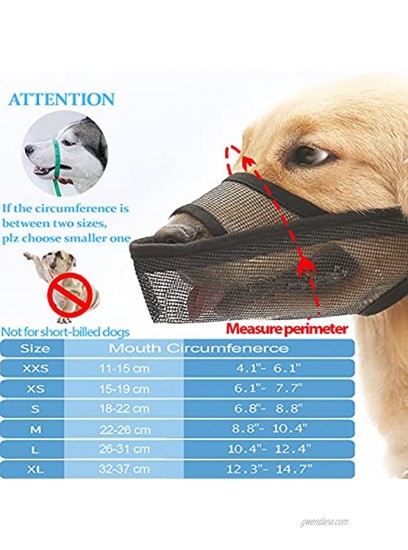 catadog Drinkable Dog Muzzle with Adjustable Collar for Small Medium Large Pets Breathable Nylon Soft Dog Muzzles for Anti-Listlessness Biting Barking Licking