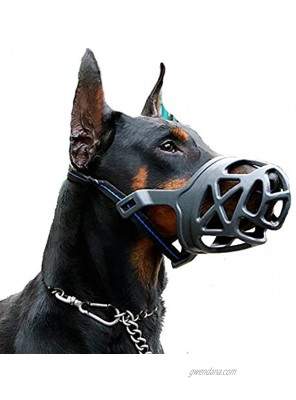 Dog Muzzle Breathable Basket Muzzles for Small Medium Large and X-Large Dogs Anti-Biting Barking and Chewing Dog Mouth Cover