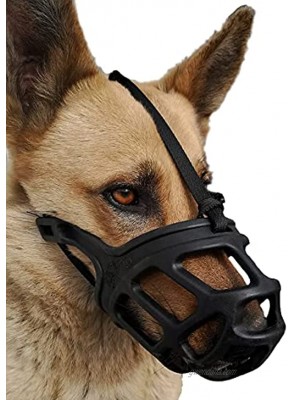 Dog Muzzle Breathable Basket Muzzles for Small Medium Large and X-Large Dogs Stop Biting Barking and Chewing Best for Aggressive Dogs