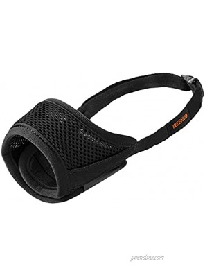 IREENUO Dog Muzzle to Prevent Biting Barking and Chewing with Adjustable Loop Breathable Mesh Soft Fabric