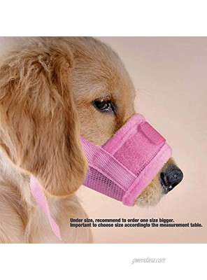 iSKUKA Dog Muzzles Mesh Dog Mouth Cover Anti Biting Barking Comfortable for Dog