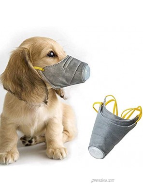 Prolific 3 Pcs Dog Face Mask Dog Muzzle Protective Dog Mouth Mask Breathable Soft Cotton Respirator Mask Pm2.5 Anti Dust Mask Cover Grey Small Medium Large…