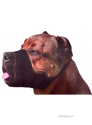 Quick Fit Nylon Dog Muzzle X-Large Fits Snout Size 10.5-11.5,  Black