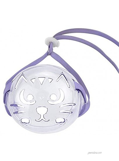 TangXSTAR Cat Muzzle Dog Muzzle Anti-Bite Anti-Called Cat Mouth Cover Transparent for All Cat and Pointed Mouth Dog
