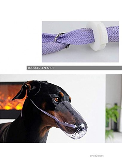 TangXSTAR Cat Muzzle Dog Muzzle Anti-Bite Anti-Called Cat Mouth Cover Transparent for All Cat and Pointed Mouth Dog