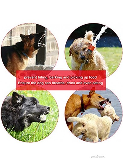 Weewooday 2 Pieces Dog Muzzle Soft Dog Mouth Cover Breathable Basket Muzzle Allows Panting Eating and Drinking Preventing Biting Barking and Chewing for Small Dog