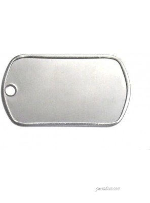 25 Shiny Stainless Steel Military spec Dog Tags BLANK
