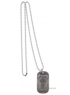 Dog Tags Silver St. Christopher OSFM by Eagle Crest ,2 x 1.25