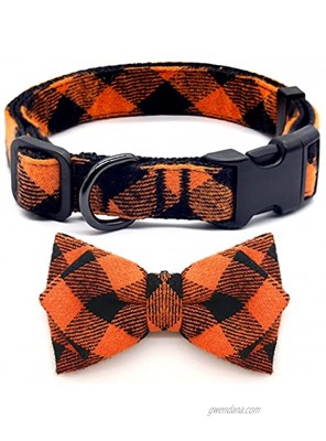 azuza Bowtie Dog Collar Soft & Comfortable Dog Collars with Bow Adjustable Collars for Large Dogs